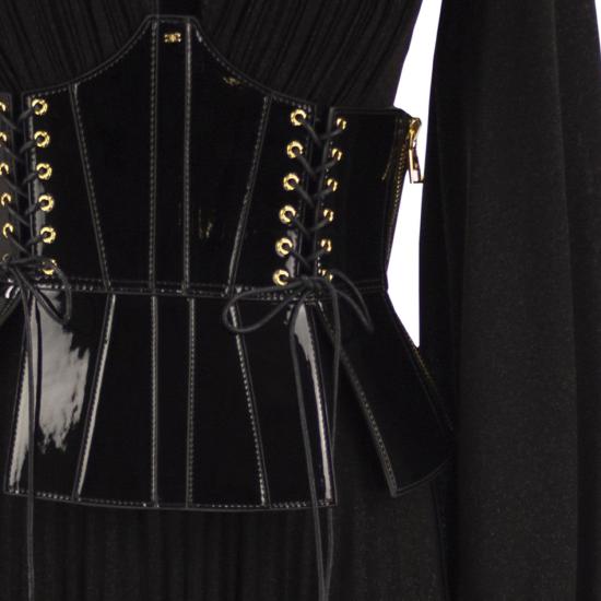 26FW 엘리자베타프랜치 롱 원피스 ABR1566E2 BLACK - ELISABETTA FRANCHI