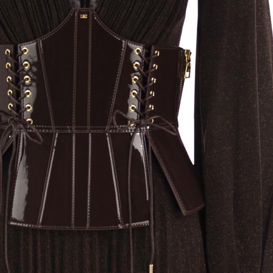 26FW 엘리자베타프랜치 롱 원피스 ABR1566E2 CHOCOLATE - ELISABETTA FRANCHI
