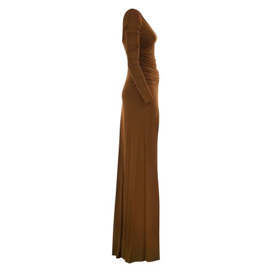 26FW 엘리자베타프랜치 롱 원피스 ABR3567E2 COGNAC - ELISABETTA FRANCHI