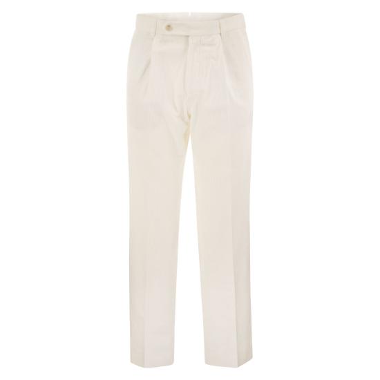 26FW 보스 스트레이트 팬츠 50572054 WHITE
