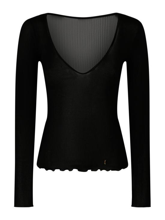 26FW 생로랑 민소매 티셔츠 876789 Y37SM1000 NOIR - SAINT LAURENT
