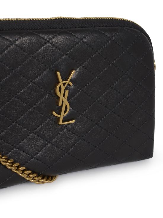 26FW 생로랑 퀼티드 램스킨 가비 지퍼 파우치 733667 1EL071000 NERO - SAINT LAURENT