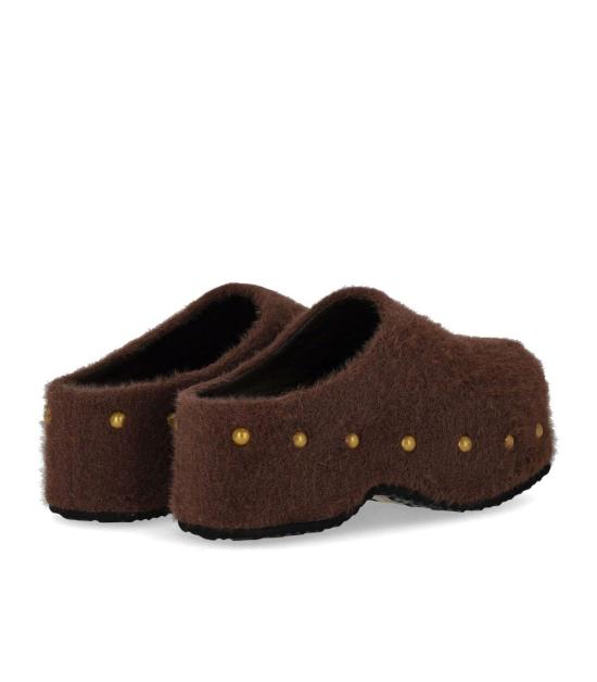 26FW 미스 올리비아 뮬/슬리퍼 CAROLA A11 36 Brown - MISS OLIVIA