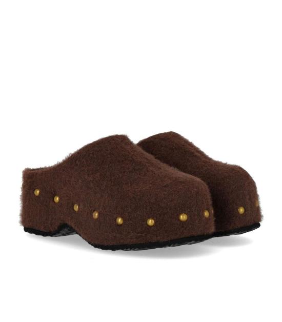 26FW 미스 올리비아 뮬/슬리퍼 CAROLA A11 36 Brown - MISS OLIVIA