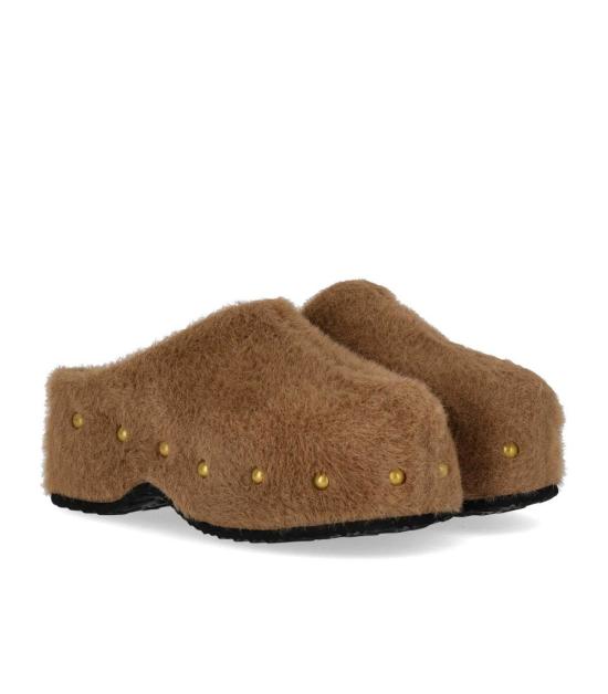 26FW 미스 올리비아 뮬/슬리퍼 CAROLA A13 36 Brown - MISS OLIVIA