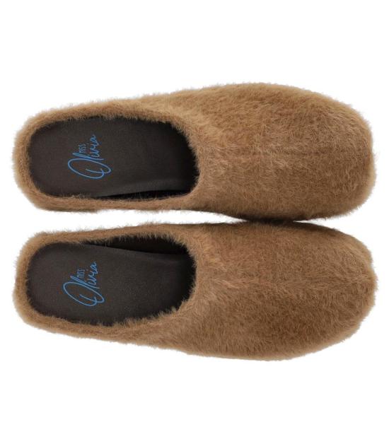 26FW 미스 올리비아 뮬/슬리퍼 CAROLA A13 36 Brown - MISS OLIVIA