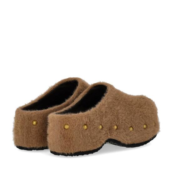 26FW 미스 올리비아 뮬/슬리퍼 CAROLA A13 36 Brown - MISS OLIVIA