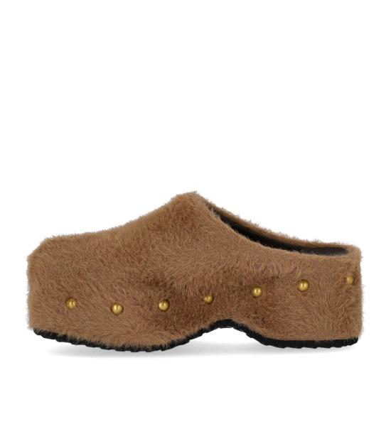 26FW 미스 올리비아 뮬/슬리퍼 CAROLA A13 36 Brown - MISS OLIVIA
