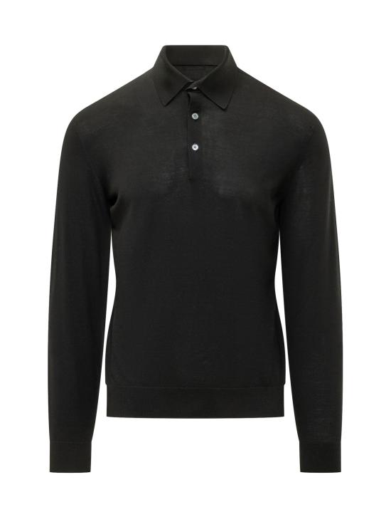 26FW 에르메네질도제냐 폴로 티셔츠 UI15M9A4PML K09 001 NERO