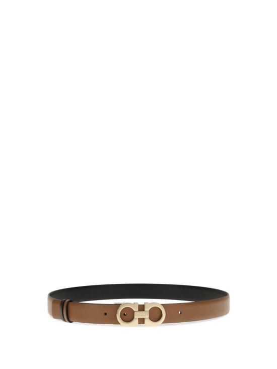  살바토레 페라가모 벨트 페라가모 양면 가죽  브라운 투톤 블랙 - SALVATORE FERRAGAMO