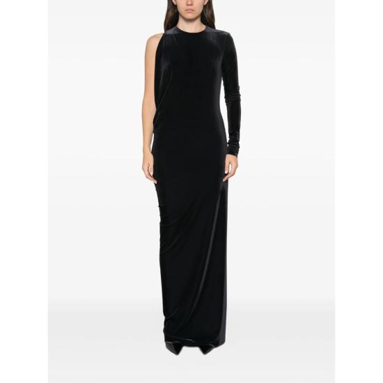 26FW 아마주인 원피스 13ANJUVJB ANJA VELVE JEBLK BLACK - AMAZUIN