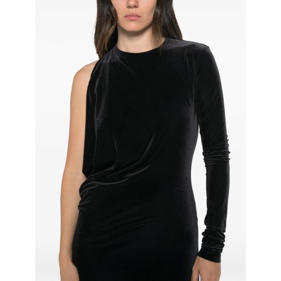 26FW 아마주인 원피스 13ANJUVJB ANJA VELVE JEBLK BLACK - AMAZUIN