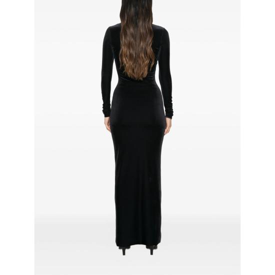 26FW 아마주인 원피스 13ZEDUVJB ZEDA VELVE JEBLK BLACK - AMAZUIN
