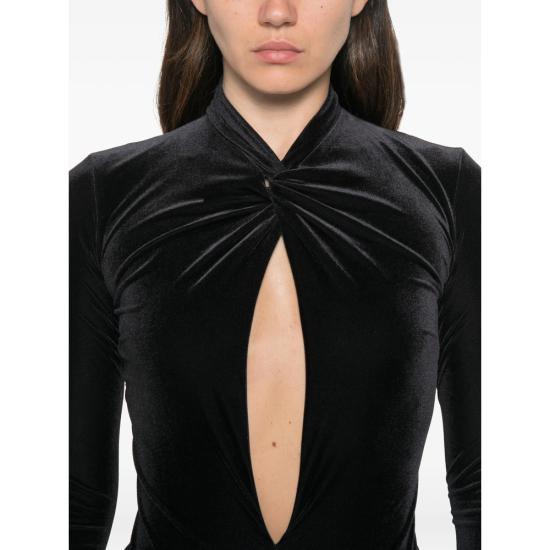 26FW 아마주인 원피스 13ZEDUVJB ZEDA VELVE JEBLK BLACK - AMAZUIN