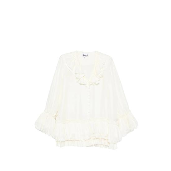 26FW 가니 탑 A1140039 135 WHITE