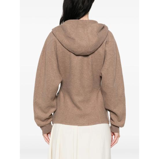 26FW 막스마라 후드 티셔츠 MXSFILTRO 273F 001 BROWN - MAX MARA