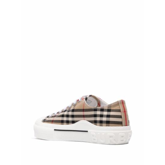 26FW 버버리 빈티지 체크 코튼 스니커즈 8049745 MF TNR JAC A7028 NEUTRALS - BURBERRY