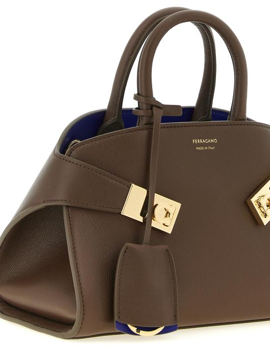 26FW 살바토레 페라가모 토트백 781703CLAYLAPIS Brown - SALVATORE FERRAGAMO