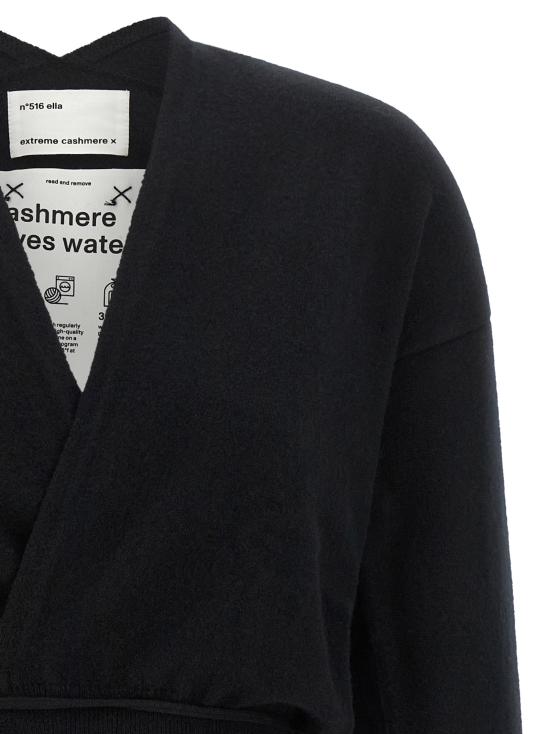 26FW 익스트림캐시미어 가디건 N516ELLARAVEN Black - EXTREME CASHMERE
