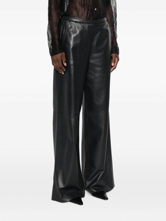 26FW 포르테포르테 가죽 팬츠 15012MYPANTSF50A6051 BLACK - FORTE FORTE