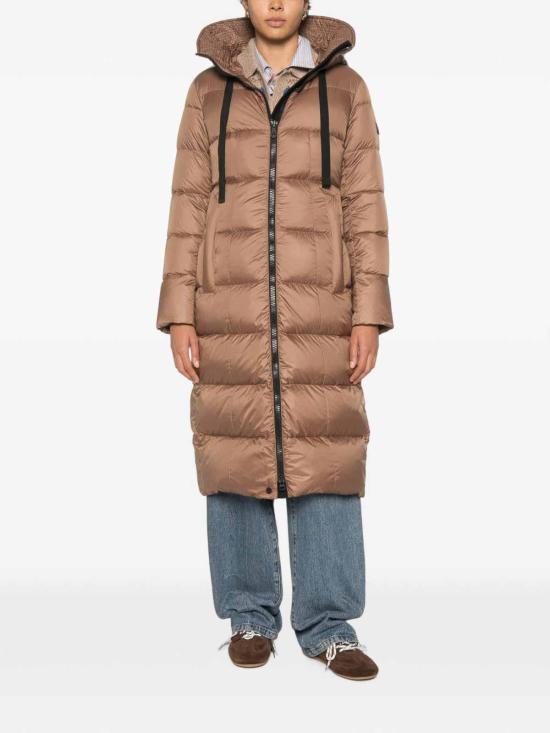 26FW 페트레이 눈키 MQN 02 리사이클 폴리에스터 롱 다운 재킷 PED544401181967987 BROWN - PEUTEREY
