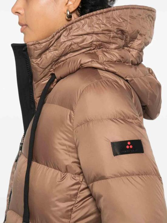 26FW 페트레이 눈키 MQN 02 리사이클 폴리에스터 롱 다운 재킷 PED544401181967987 BROWN - PEUTEREY