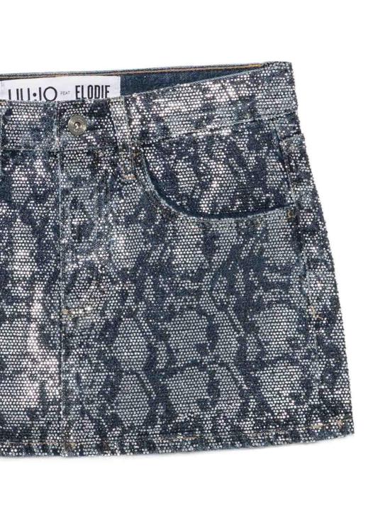 26FW 리우조 미디 스커트 UF6523D485479155 BLUE - LIU JO