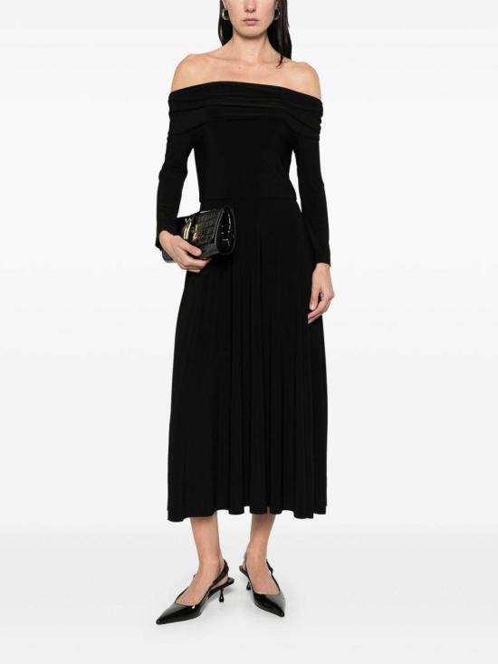 26FW 노마카말리 미디 스커트 KK1263PLU01001 BLACK - NORMA KAMALI