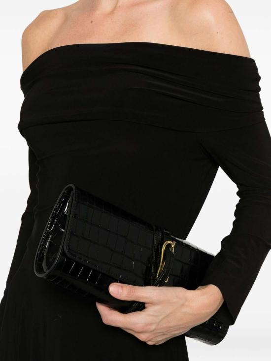 26FW 노마카말리 미디 스커트 KK1263PLU01001 BLACK - NORMA KAMALI
