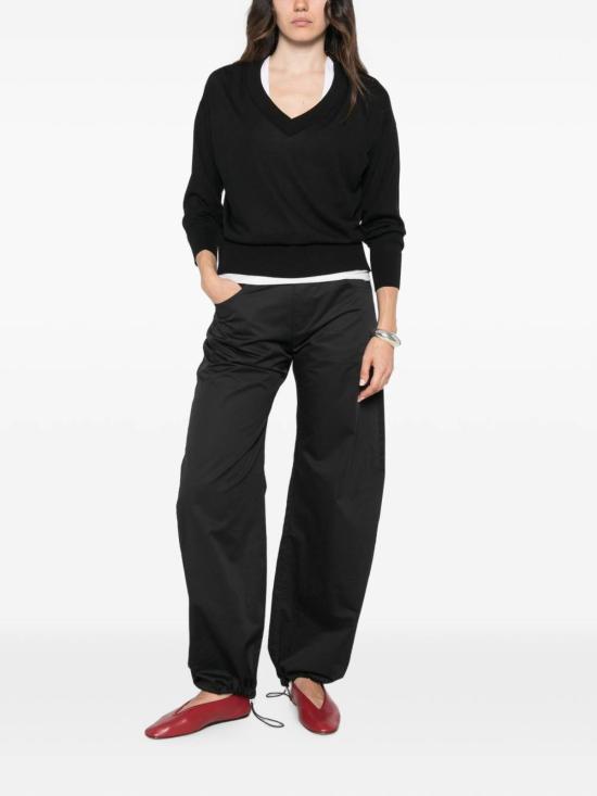 26FW 마렐라 탑 2623366424200MLSFACELLA005 BLACK - MARELLA