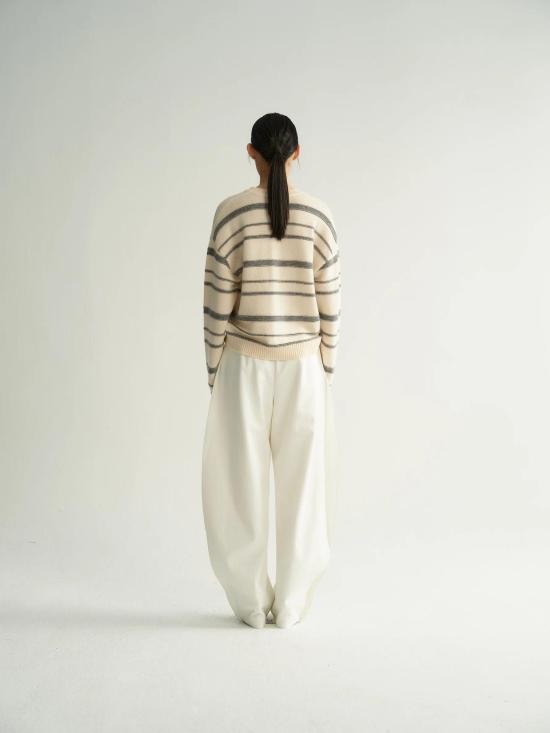  빅토리아 찬 스트레이트 팬츠 AW26053WH AB025113 XS - VIKTORIA CHAN