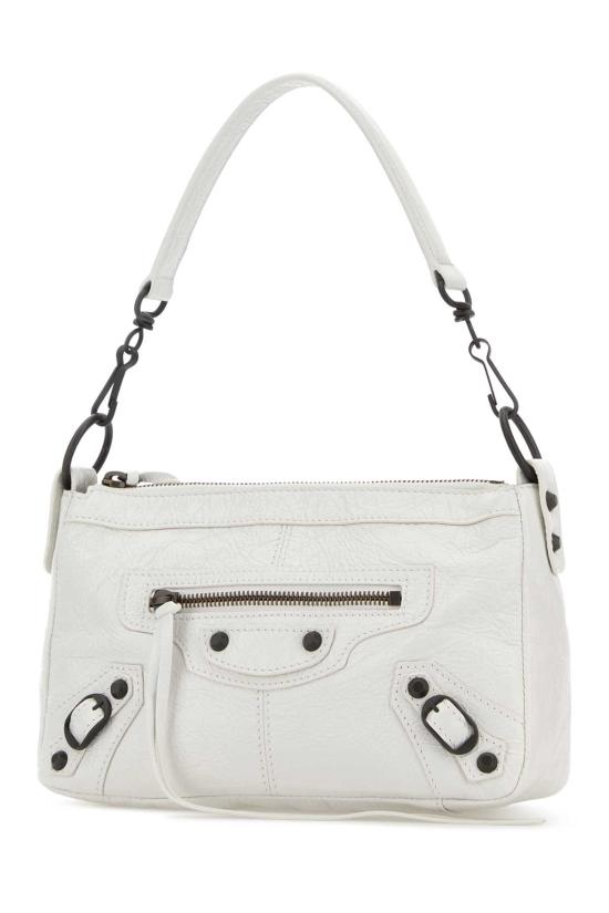 26FW 발렌시아가 르 시티 모토 미니백 8661222ABEK 9001 White - BALENCIAGA
