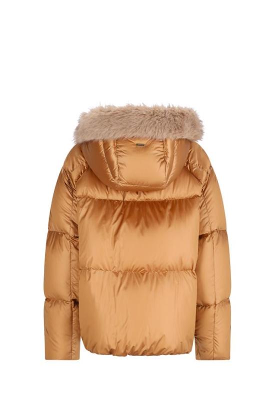 26FW 에르노 퍼 트림 후드 다운 자켓 퍼 트림 후드 다운 자켓 PI002297D12899 - HERNO