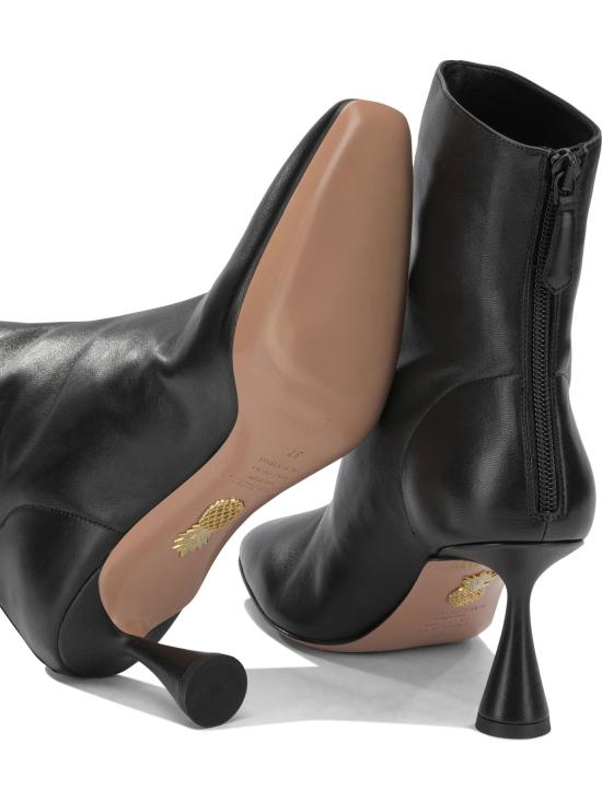 26FW 아쿠아주라 부츠 아모레 75mm  및 앵클  블랙 - AQUAZZURA