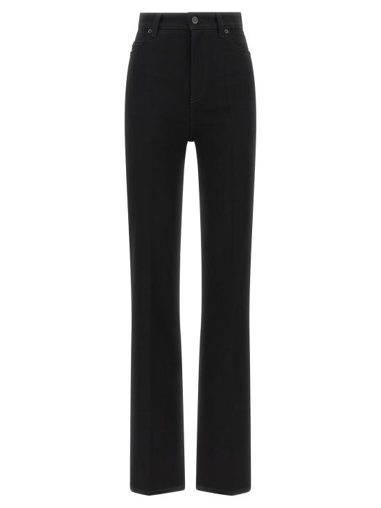 26FW 발렌시아가 하이 웨이스트 슬림 스트레이트 진 A008WGTUW701000 Black