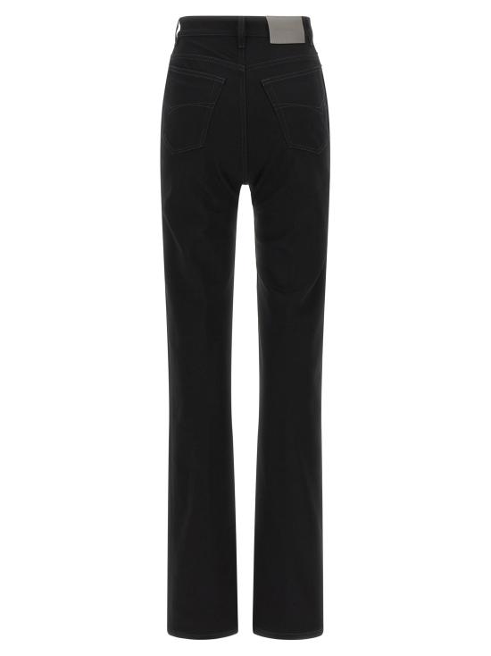 26FW 발렌시아가 하이 웨이스트 슬림 스트레이트 진 A008WGTUW701000 Black - BALENCIAGA