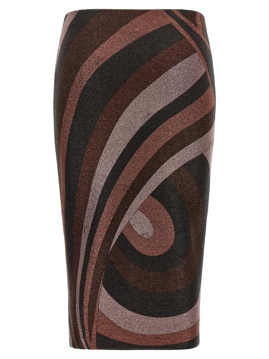 26FW 에밀리오푸치 미디 스커트 6UJV106U867011 Bordeaux - EMILIO PUCCI