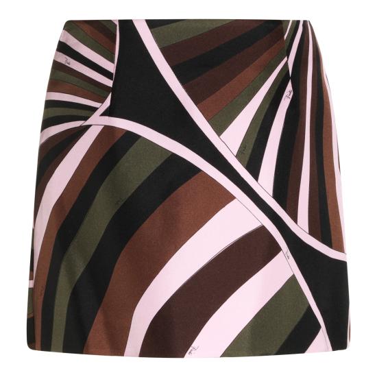 26FW 에밀리오푸치 미디 스커트 6URV35 6U751012 KHAKI PINK - EMILIO PUCCI