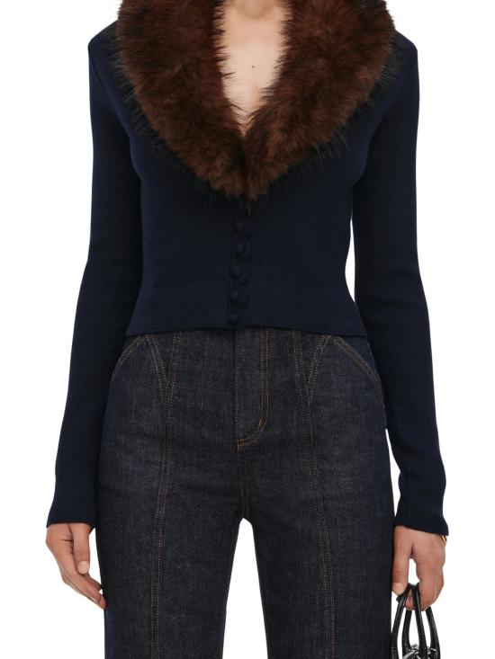26FW 셀프 포트레이트 가디건 AW26148CAN NAVY - SELF PORTRAIT
