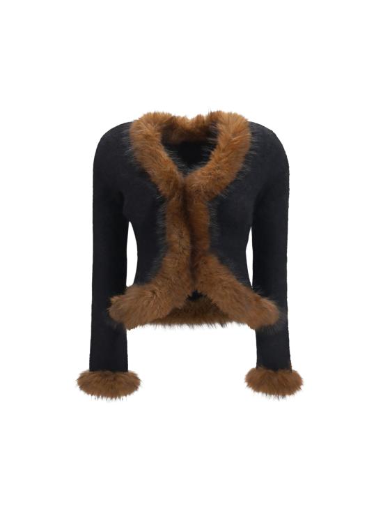26FW 셀프 포트레이트 가디건 AW26148CB BLACK