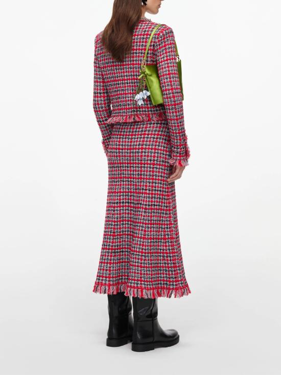 26FW 셀프 포트레이트 미디 스커트 AW26146MSKR RED - SELF PORTRAIT