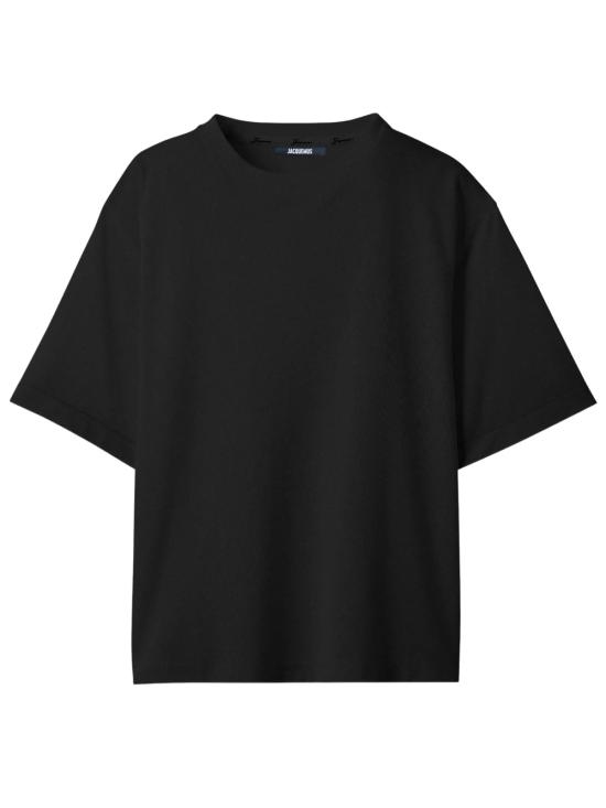 26FW 자크뮈스 롱 카레 반팔 티셔츠 TSM00578AJ00254 990 BLACK
