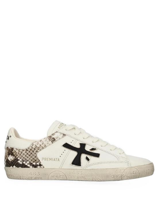 26FW 프리미아타 스티븐 로우 스니커즈 STEVEND 8497 WHITE PYTHON