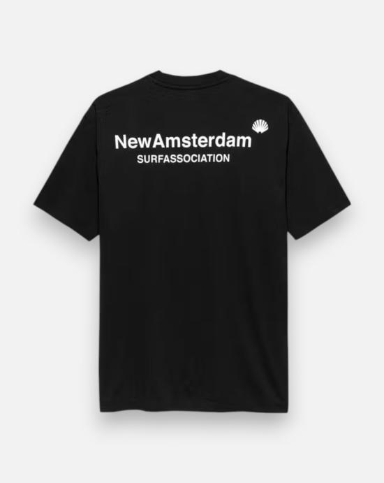  뉴 암스테르담 서프 어쏘시에이션 셔츠 9909185002 BLACK WHITE - NEW AMSTERDAM SURF ASSOCIATION
