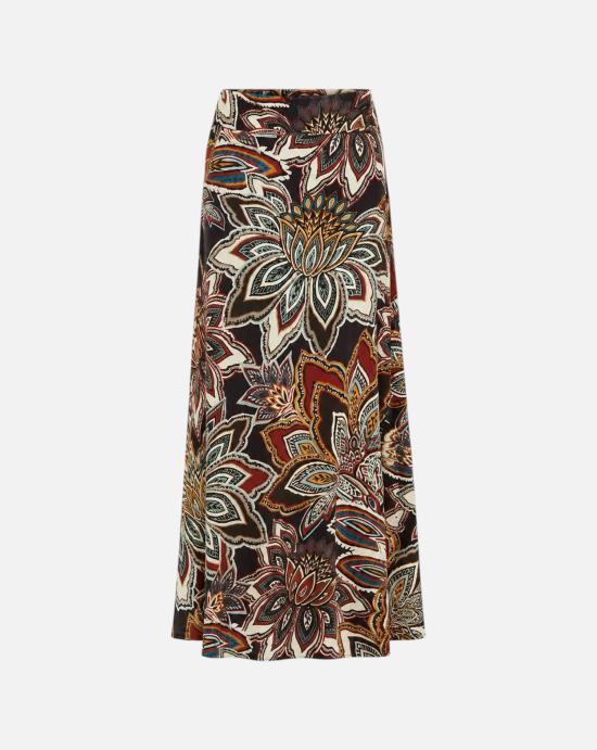 팜 리오 미디 스커트 368961 26088 TAPESTRY FLOWERS BEIGE