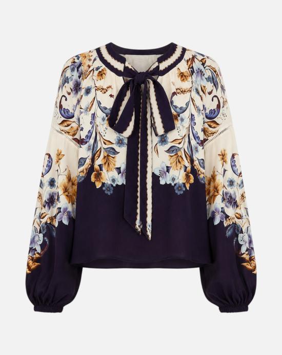  팜 리오 블라우스 366772 26051 GOLDEN NATURE NAVY