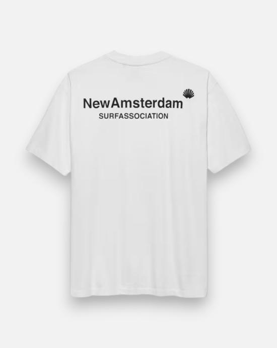  뉴 암스테르담 서프 어쏘시에이션 셔츠 9909185001 WHITE BLACK - NEW AMSTERDAM SURF ASSOCIATION