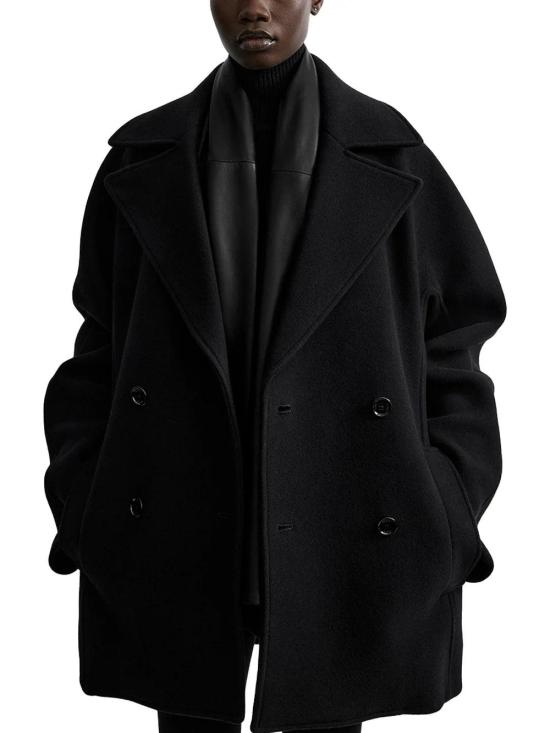  토템 코트 01a03d6b 7066 71e1 a3a8 c5456ca15567 BLACK - TOTEME
