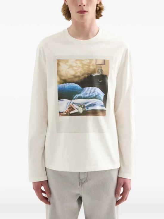 26FW 질샌더 긴팔 티셔츠 J21GC0214J20409 991 COLD SHADE PHOTOGRAPH - JIL SANDER