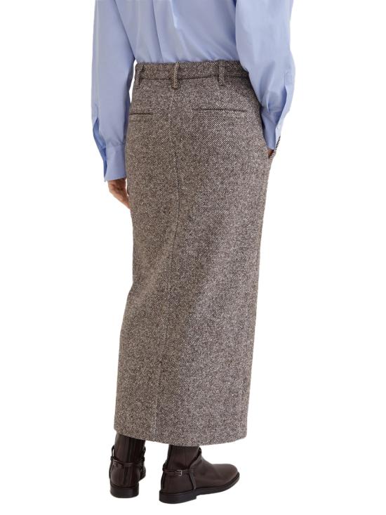  브루넬로 쿠치넬리 스커트 01a03d6a eebb 7052 b186 1e2624f20ebb BROWN - BRUNELLO CUCINELLI